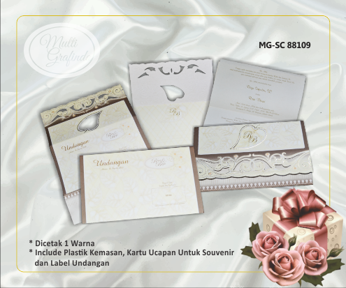 Undangan Template Elegan 13 x 21,5 cm